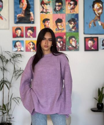 Lavendar Over-Sized Pullover