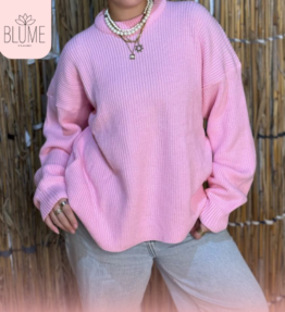 Baby Pink Pullover - Daily Outfit