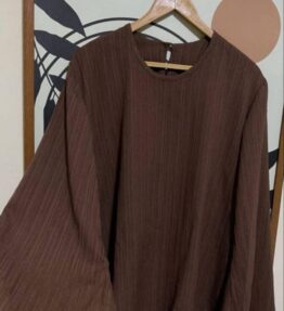 Everyday Brown Coreche Blouse