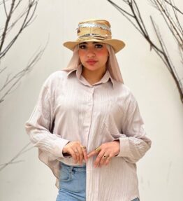 Beige Oversized Chemise